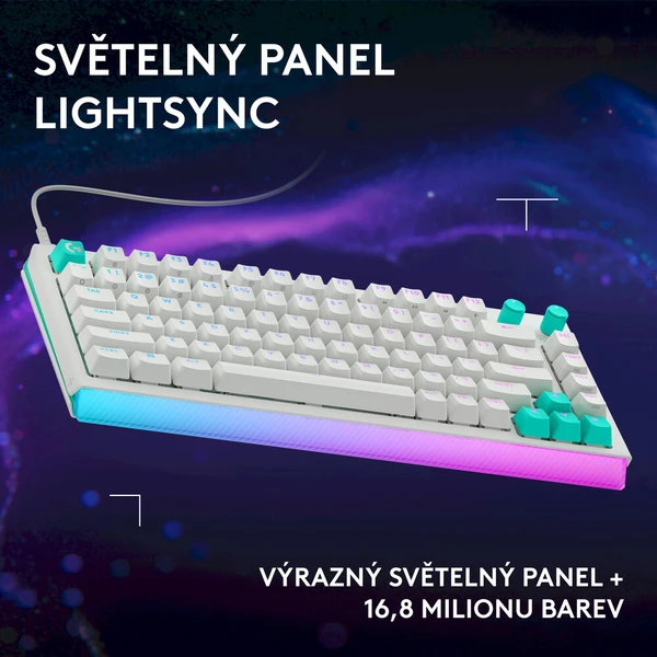 Logitech G512 X 75% herná klávesnica Tactile US INTL biela - Klávesnice - Obrázok d_61a9862407b94786b9119589db8e589d
