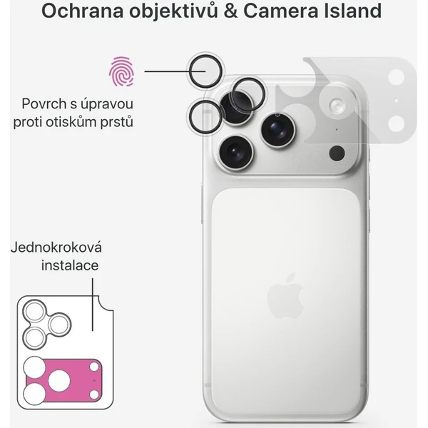 iWant Antireflexní ochrana čoček s aplikátorem pro iPhone 18 Pro Max - Ochranné fólie a sklo - Obrázok d_61cce5a3acf6442c8bf72c022132b2c1