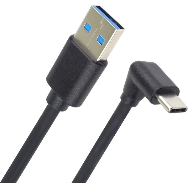 PremiumCord USB-A/USB-C napájací kábel so zahnutým konektorom 2m čierny - Káble a redukcie - Obrázok d_61e9d54016b9424580bc0808022c8590
