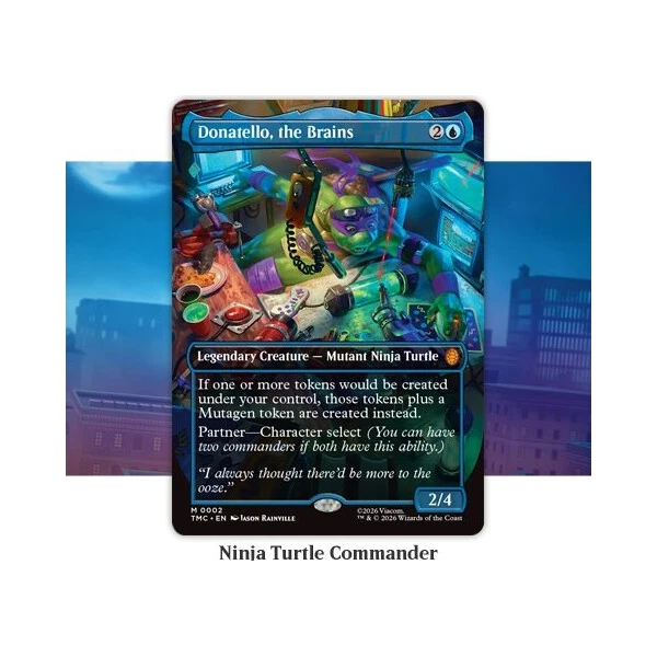Magic: The Gathering - Teenage Mutant Ninja Turtles Commander Balík: Turtle Power! - MTG karty - Obrázok d_62198100646e4aa6bf7028162d7d8036