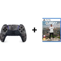 DualSense Wireless Controller Grey Camo + EA Sports FC 27 - Herné ovládače