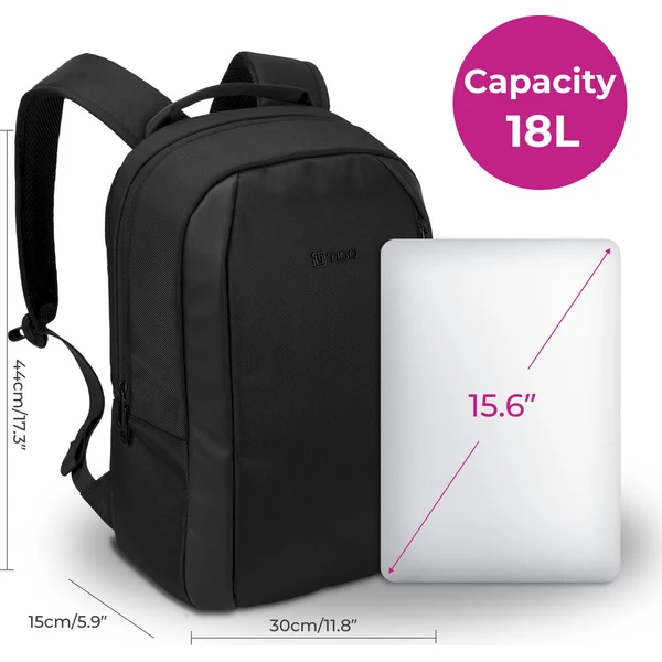 TIGO Crest batoh 15,6" čierny - Batohy - Obrázok d_62b607bcacd84029a148079deb539f10