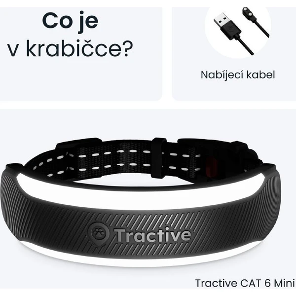 Tractive CAT 6 Mini smart GPS lokátor pre mačky čierny - GPS Moduly  - Obrázok d_62f05eb7affa493fa3e7be0750a71158
