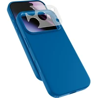 Epico Silicone Pro Mag+ MagSafe/Qi2 silikonový kryt iPhone 17 Pro/18 Pro modrý - Puzdra