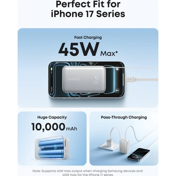 Anker Nano MagSafe powerbanka (10000mAh) 45W biela - Powerbanky - Obrázok d_63d42eb2fc194bdbb8a4e9824ad2cac6
