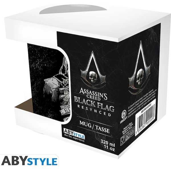 Hrnek Assassin's Creed Black Flag Resynced - Edward Kenway & Crest - Hrnčeky - Obrázok d_63facad0ef5045d8a6a2633ad453360a
