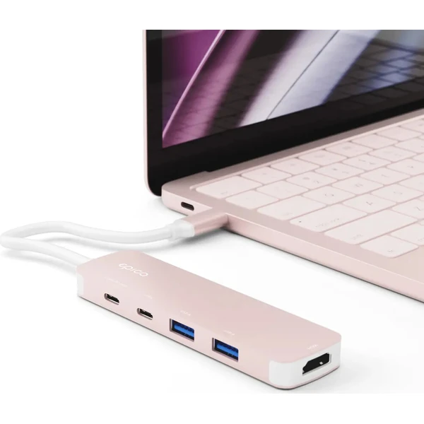 Epico UltraHub 5in1 Slim Alu USB-C Hub EH15 | 100W USB-C PD | 2× USB-A, 2× USB-C, 1× HDMI | Sladené - USB huby - Obrázok d_640d184623384e3290ba13c82241db9b