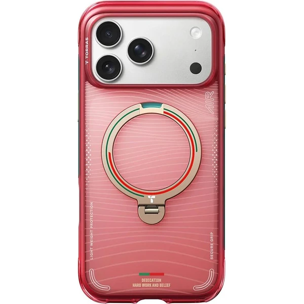 Torras Ostand Q3 Air World Cup Limited MagSafe kryt iPhone 17 Pro red - Puzdra - Obrázok d_642fb3206315452b98d6a7af16269146