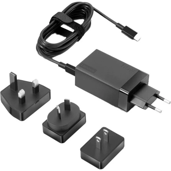 Lenovo 65W USB-C AC cestovný adaptér čierny - Nabíjačky - Hlavný obrázok