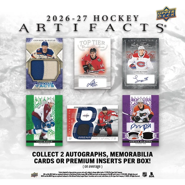 Hokejové karty 2026-27 Upper Deck Artifacts Hockey Blaster Box - Hokejové karty - Obrázok d_64aaa9812702434892c3b732a5075d01