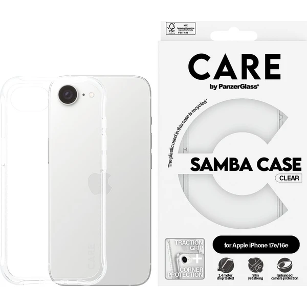PanzerGlass CARE Samba kryt Apple iPhone 17e/16e číry - Puzdra - Hlavný obrázok