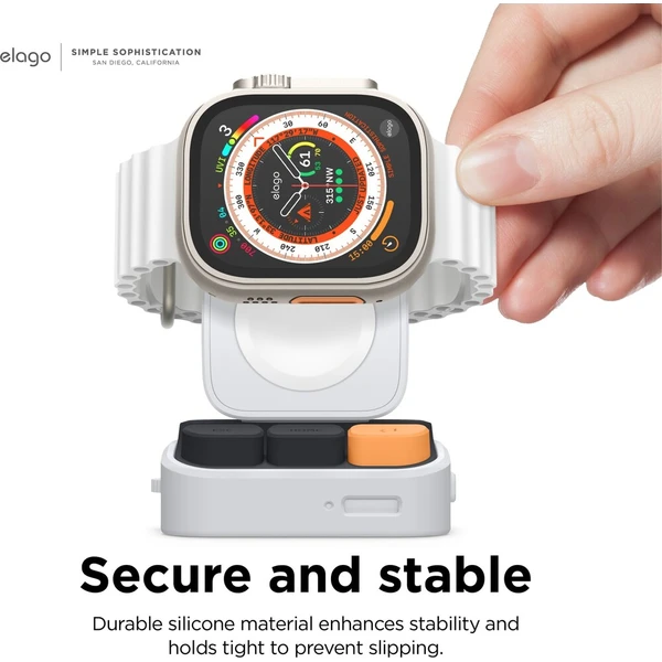 ELAGO W9 stojan pre Apple Watch/Galaxy Watch svetlo šedý - Stojany - Obrázok d_655b35901c5547cfb42366eab7093b8c