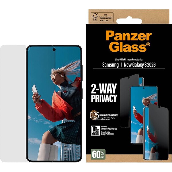 PanzerGlass® Ochrana súkromia sklo s inštalačným rámčekom Samsung Galaxy S26 - Ochranné fólie a sklo - Obrázok d_6574fd9b3906463aaeaaff93a4153c22