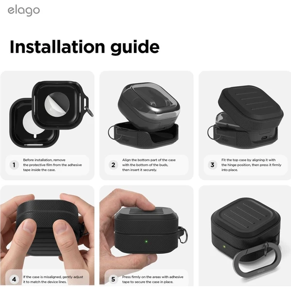 ELAGO Armor puzdro Samsung Galaxy Buds4/Buds4 Pro béžové - Puzdra - Obrázok d_65861812e166451993069a8378fc5e3f