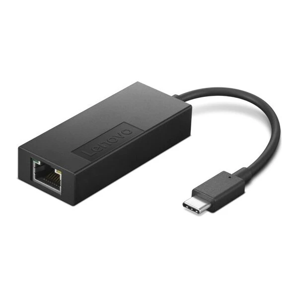 Lenovo USB-C na Ethernet redukcia čierna - Sieťové karty - Hlavný obrázok