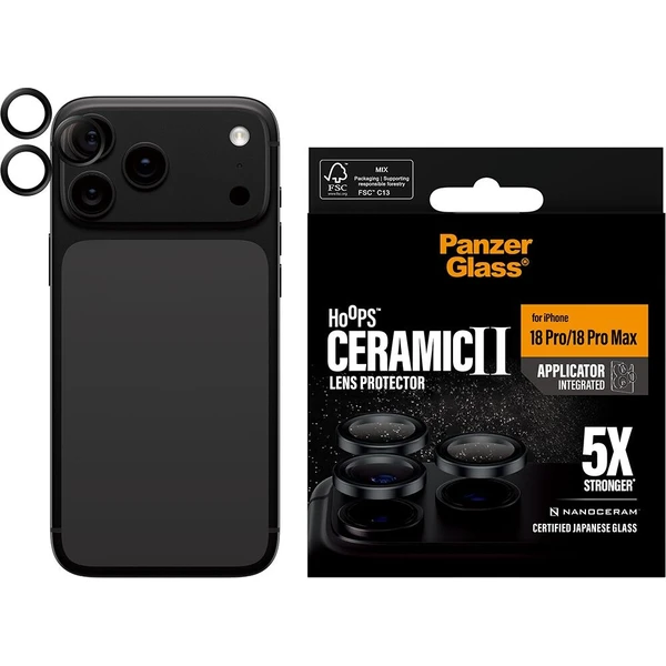 PanzerGlass Hoops Ceramic II ochranné kroužky Apple iPhone 18 Pro/Pro Max černé - Ochranné fólie a sklo - Obrázok d_660bd25a487a49718ff0a8bc9b58b08c