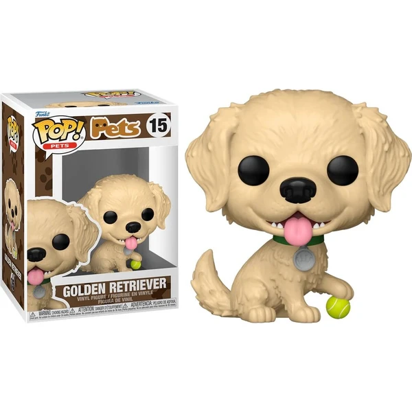 Funko POP! #15 Pets: Pets S3 - Golden Retriever - Funko POP! - Hlavný obrázok