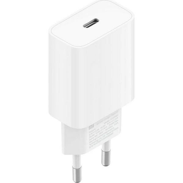 Xiaomi Mi 20W nabíjačka, USB-C EU adaptér biely - Nabíjačky - Hlavný obrázok