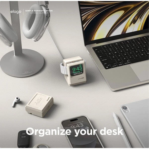 ELAGO WT3 Macintosh stojanček pre Apple Watch Ultra krémový - Stojany - Obrázok d_6735e7420be94f9ca1a2bd2c6b8939e5