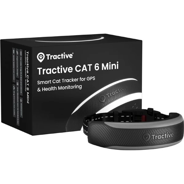 Tractive CAT 6 Mini smart GPS lokátor pre mačky čierny - GPS Moduly  - Hlavný obrázok