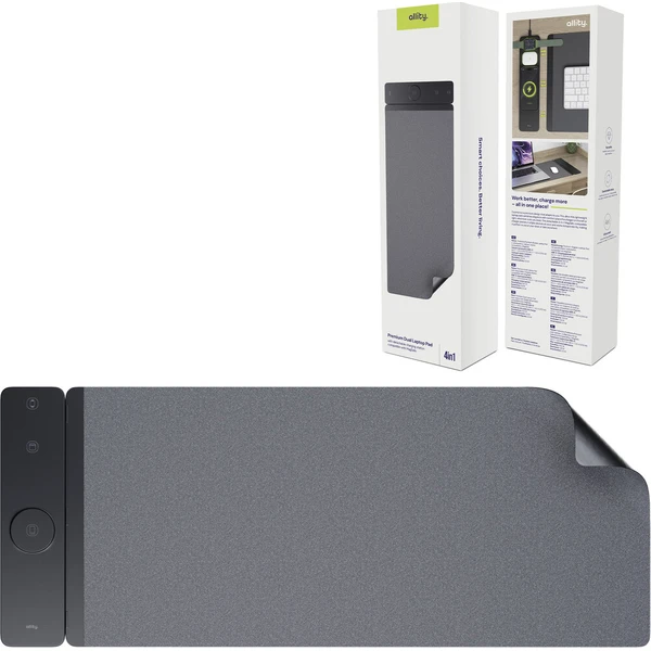 Allity Podložka na stůl pod notebook ALP-100 s bezdrátovým nabíjením 3v1 černá - Podložky - Obrázok d_67a79e67fef74f22979ef7c9fde52eb4