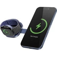 iWant UltraBase Qi2 25W 2v1 Fold kovová Mag+ bezdrôtová nabíjačka tmavomodrá - Nabíjačky