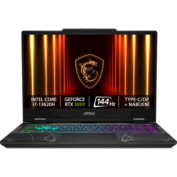 E-shop MSI Cyborg 15 (B13WEKG-477CZ) RTX 5050 čierny