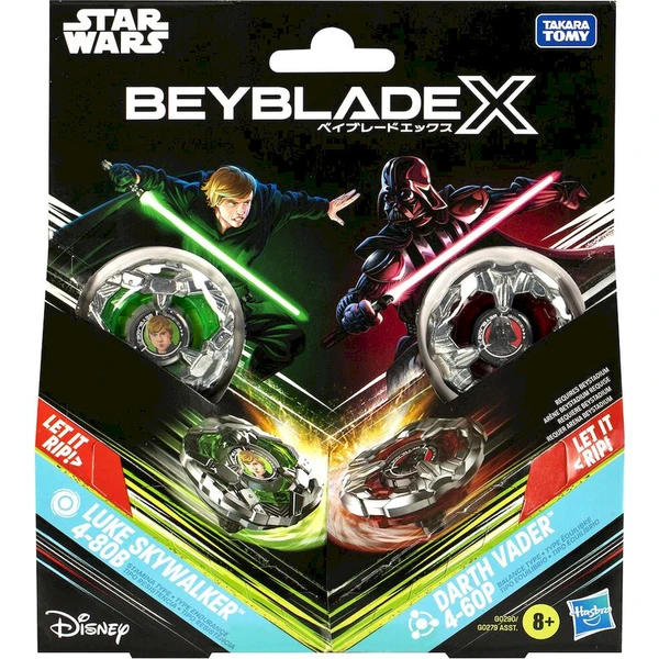 Beyblade X a Star Wars Collab Luke Skywalker 4-80B vs. Darth Vader 4-60B - Hračky - Obrázok d_688fe2af62864c18bda4cec588d62817