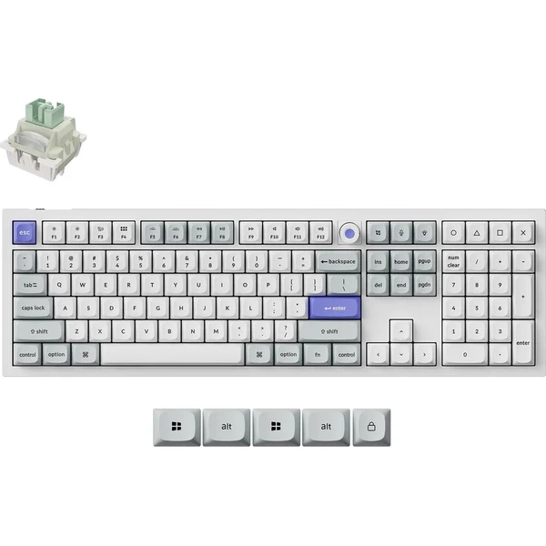 Keychron Q6 HE 8K Keychron Ultra-Rýchla Lime herná klávesnica (US) biela - Klávesnice - Hlavný obrázok