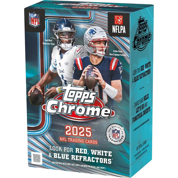E-shop Zberateľské karty Topps 2025 Chrome Football - Value Box