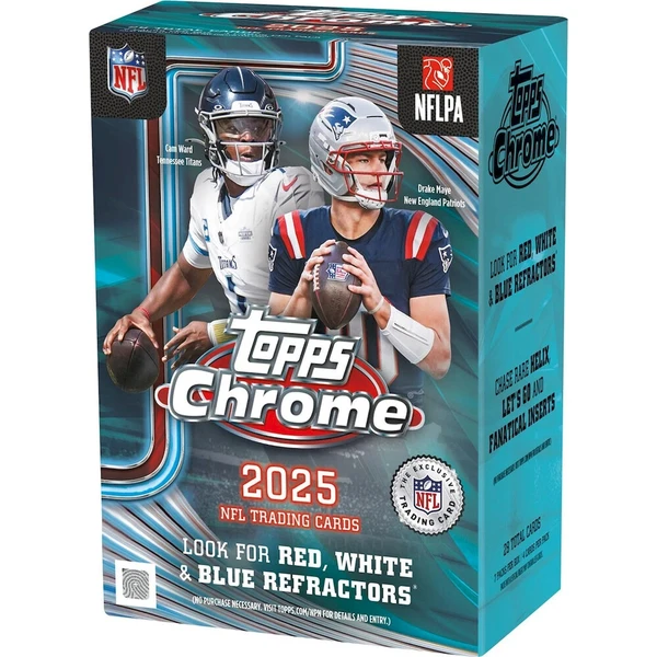 Zberateľské karty Topps 2025 Chrome Football - Value Box - Zberateľské karty a nálepky - Hlavný obrázok