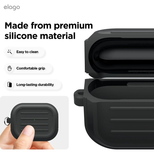 ELAGO Armor Hang Case pouzdro pro Apple Airpods Pro 3 béžové - Puzdra - Obrázok d_6b584af9bab04ecca06a6f02399bb3ca