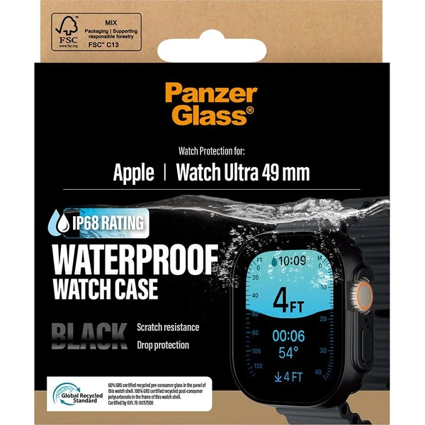 PanzerGlass Waterproof kryt s ochranným sklem Apple Watch Ultra černý - Puzdra - Hlavný obrázok