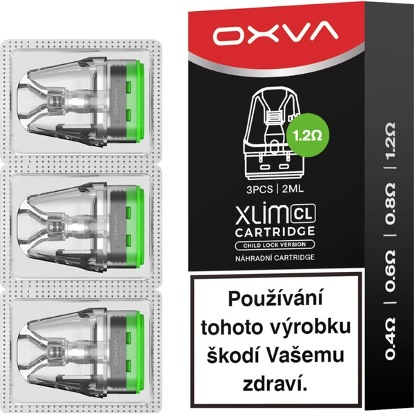 OXVA Xlim CL/V3 Pod Top Fill cartridge 1,2ohm 2ml 3Balenie - Cartridge pre elektronické cigarety - Hlavný obrázok