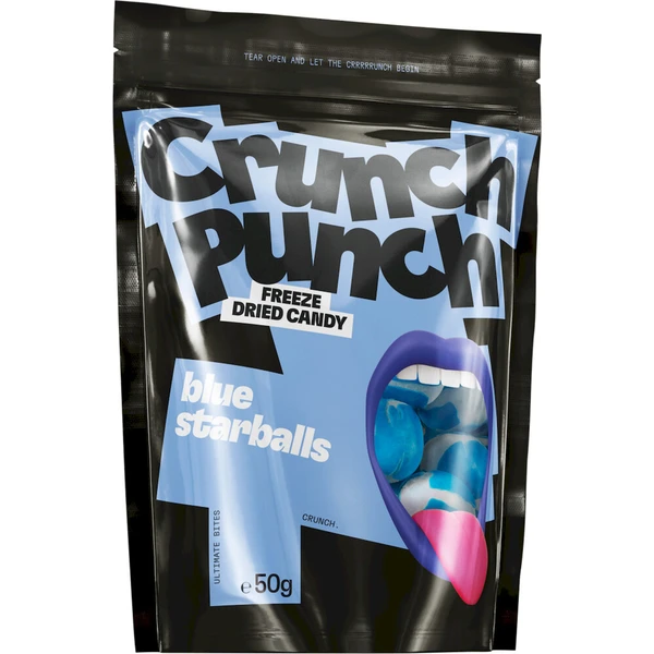 Mrazom sušené cukríky Crunch Punch - Blue Starballs 50 g - Cukrovinky - Hlavný obrázok