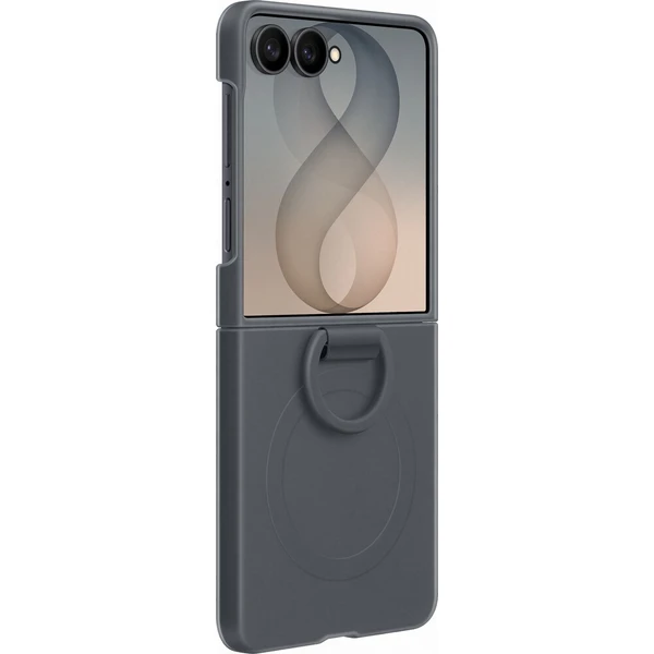 Samsung Silicone Ring Magnet kryt Galaxy Z Flip8 grafitový - Puzdra - Hlavný obrázok