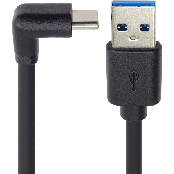PremiumCord USB-A/USB-C napájací kábel so zahnutým konektorom 1m čierny - Káble a redukcie - Obrázok d_6ebd4d580b5c4e2c8586fcbfd8f30b4a