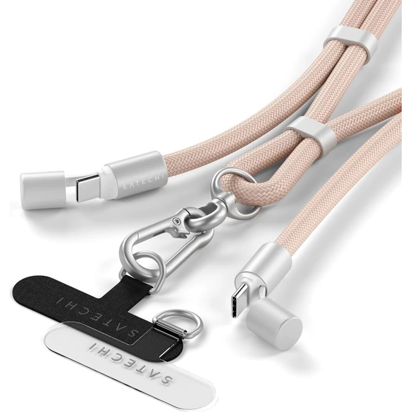 Satechi OntheGo USB-C Lanyard popruh s kabelem růžový - Popruhy a crossbody - Obrázok d_6f6e305829e44993940fba09ebcd1ed7