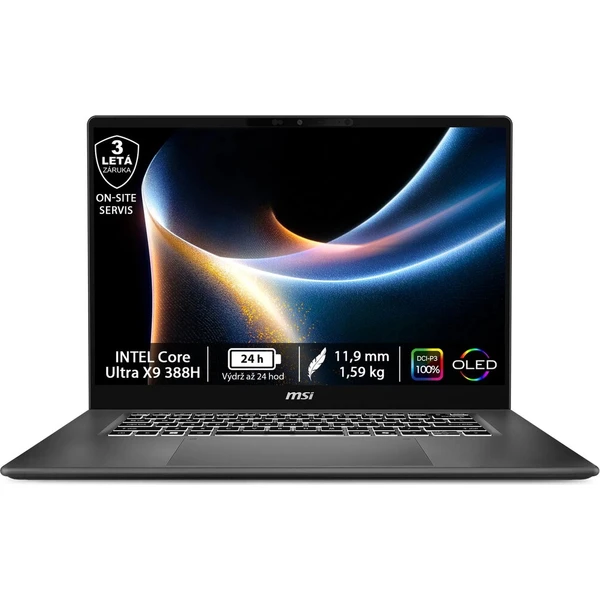 MSI Prestige 16 AI+ (C3MG-026CZ) sivý - 3 roky záruky On-Site - Notebooky - Hlavný obrázok