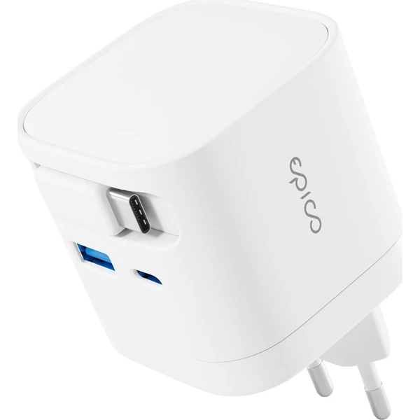 Epico UltraBoost Retractable GaN 65W sieťový adaptér so zabudovaným káblom biely - Nabíjačky - Obrázok d_7015d0fb734045bfb0f78493f28b3b13