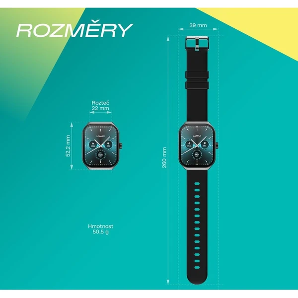 LAMAX Flow AMOLED inteligentné hodinky čierne - Inteligentné hodinky - Obrázok d_7154d28c6a6646558d03740ca317a648