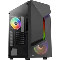 Aerocool Scape-G-BK-v2 Midi-Tower FRGB čierna - Počítačové skrine