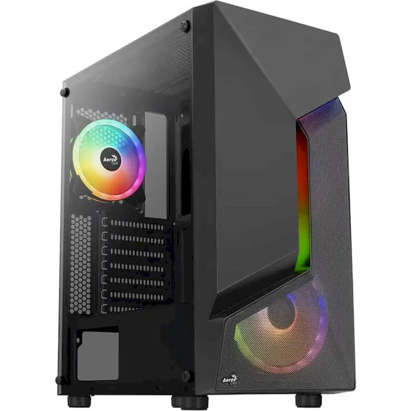 Aerocool Scape-G-BK-v2 Midi-Tower FRGB čierna - Počítačové skrine - Hlavný obrázok