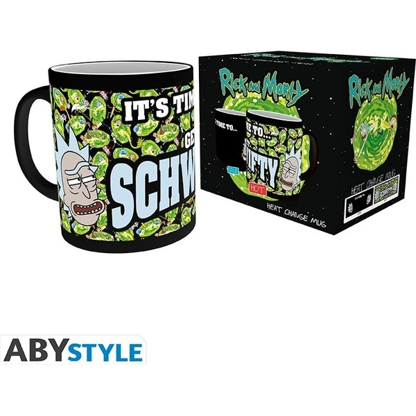 Hrniec Abysse Corp Rick and Morty - Get Schwifty 320 ml (meniteľný motív) - Hrnčeky - Obrázok d_71bb68773f6448f8b915f3748cd325cf
