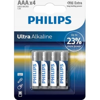 Philips LR03E4B/10 Ultra Alkaline 4x AAA batérie - Batérie