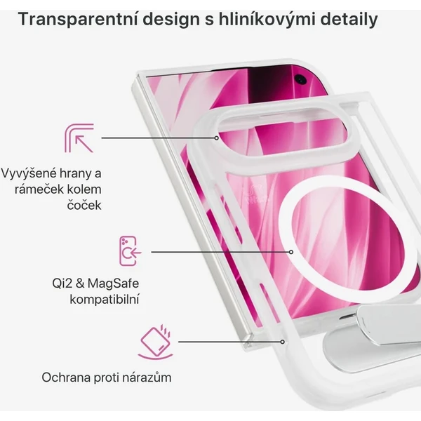 iWant HeroStand Mag+ MagSafe kryt se stojánekm iPhone Duo matně transparentní - Puzdra - Obrázok d_729524d6aba94e17a9630bda1a931305