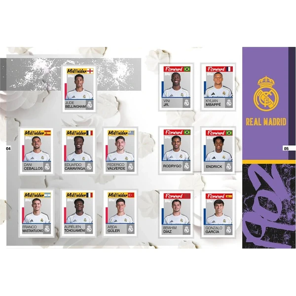 Topps futbalové nálepky Real Madrid 2025/2026 – Album Complete Set - Zberateľské karty a nálepky - Obrázok d_73f2d38f656e4c998926a979e27881c0