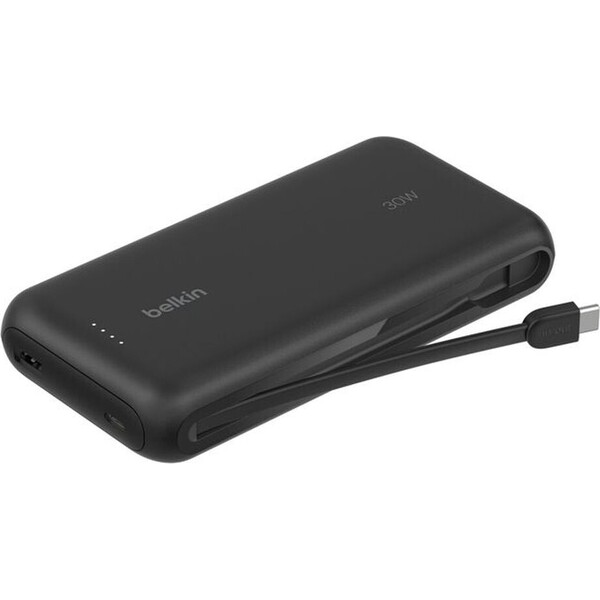 E-shop Belkin BOOST CHARGE™ USB-C PowerBanka s integrovaným USB-C káblom, 20000mAh, PD, 30W čierna