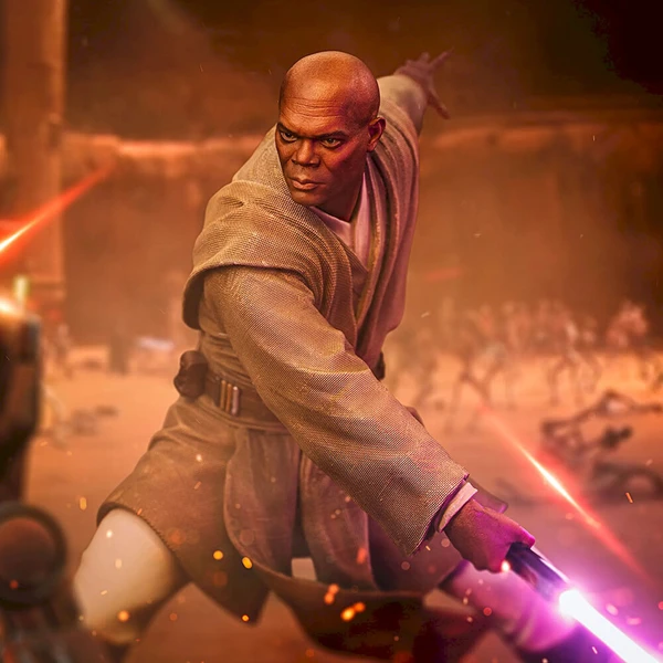 Soška Iron Studios Star Wars: Mace Windu Art Scale 1/10 - Sochy a sošky - Obrázok d_74a1cd6155034bf3bff7245edee885f1