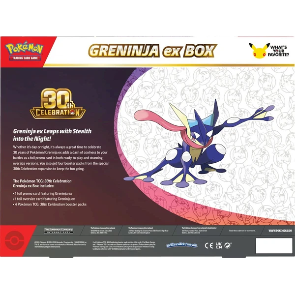 Pokémon TCG: 30th Celebration Greninja ex Box - Pokémon karty - Obrázok d_74eaf6a6649d4ec49fe293d4a0b6916b